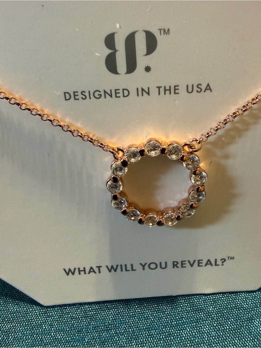 RBP7056 Circled in Love Necklace by Bomb Party